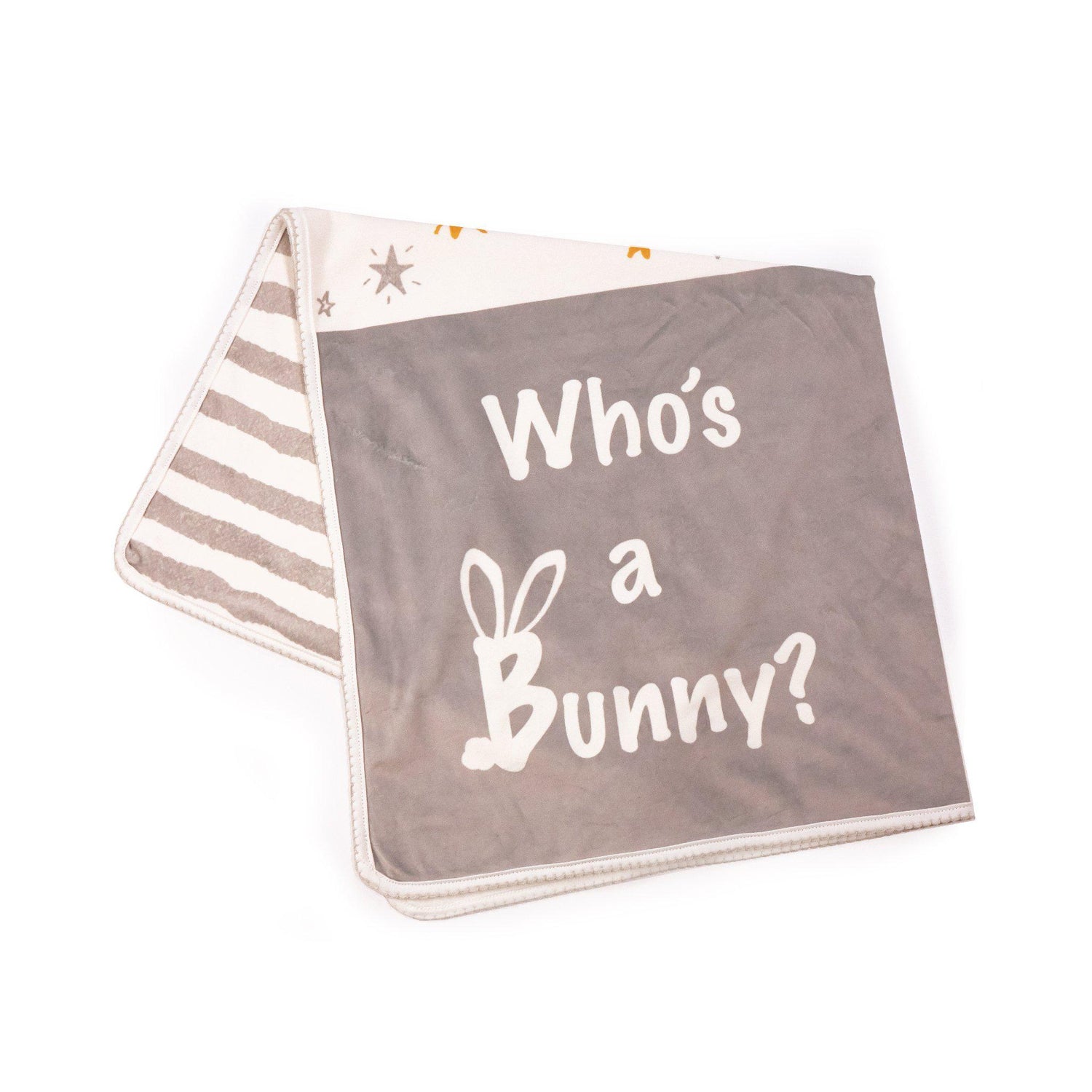 Bloom Who's a Bunny Receiving Blanket