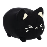 Tasty Peach Black Sesame Meowchi Plush Toy, 7 in