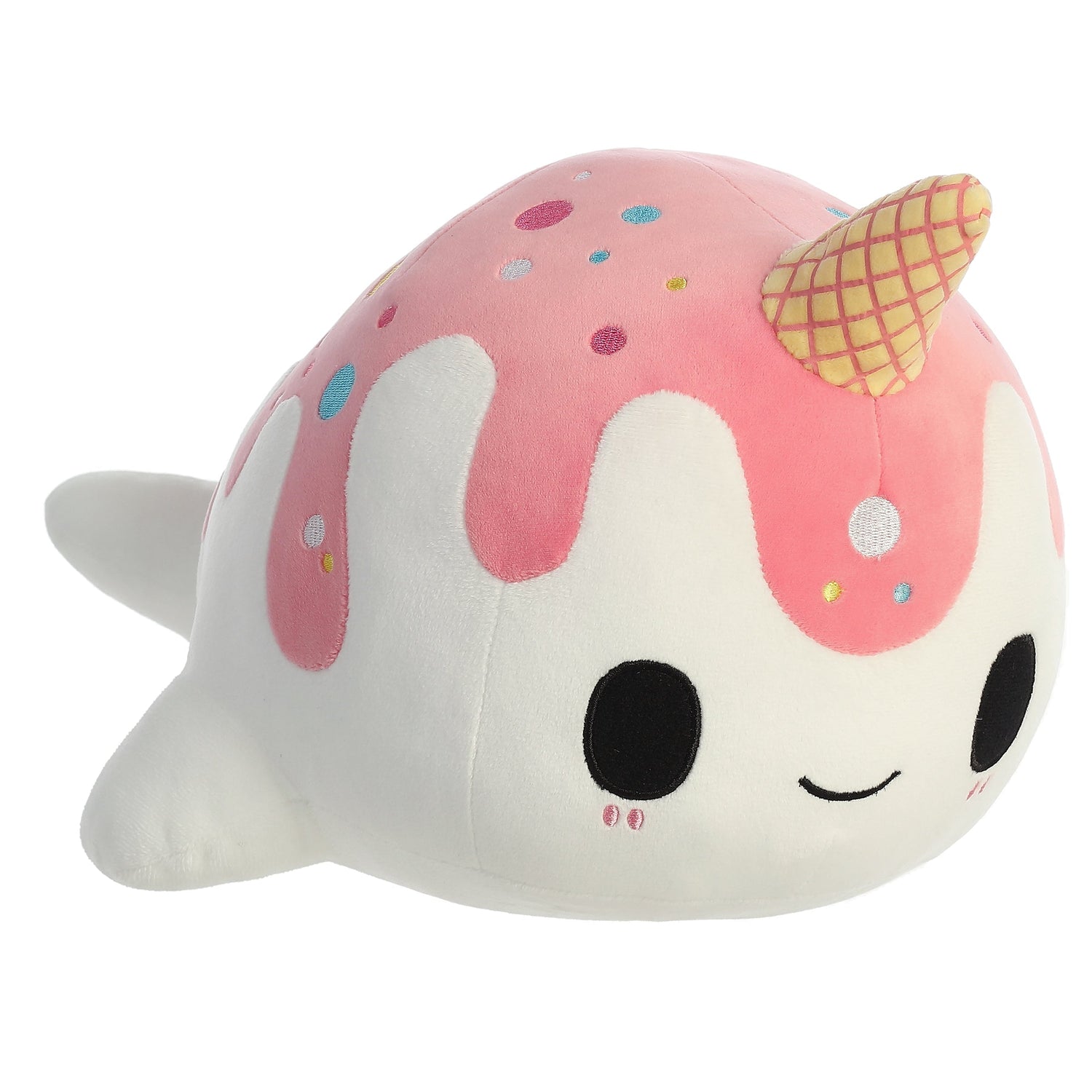 Tasty Peach Vanilla Berry Nomwhal Plush Toy, 12.5 in