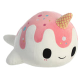 Tasty Peach Vanilla Berry Nomwhal Plush Toy, 12.5 in