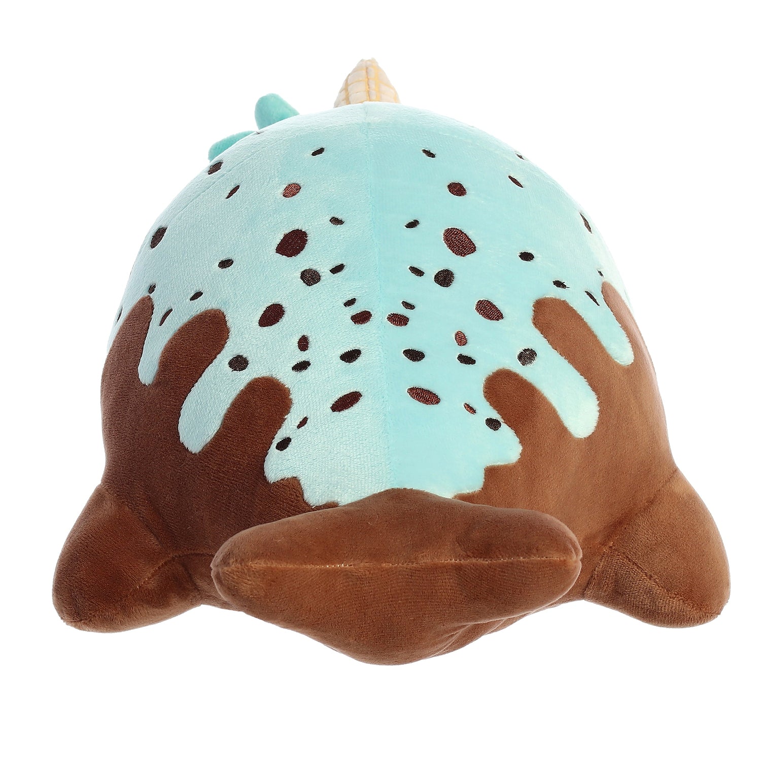 Tasty Peach Mint Chocolate Nomwhal Plush Toy, 12.5 in