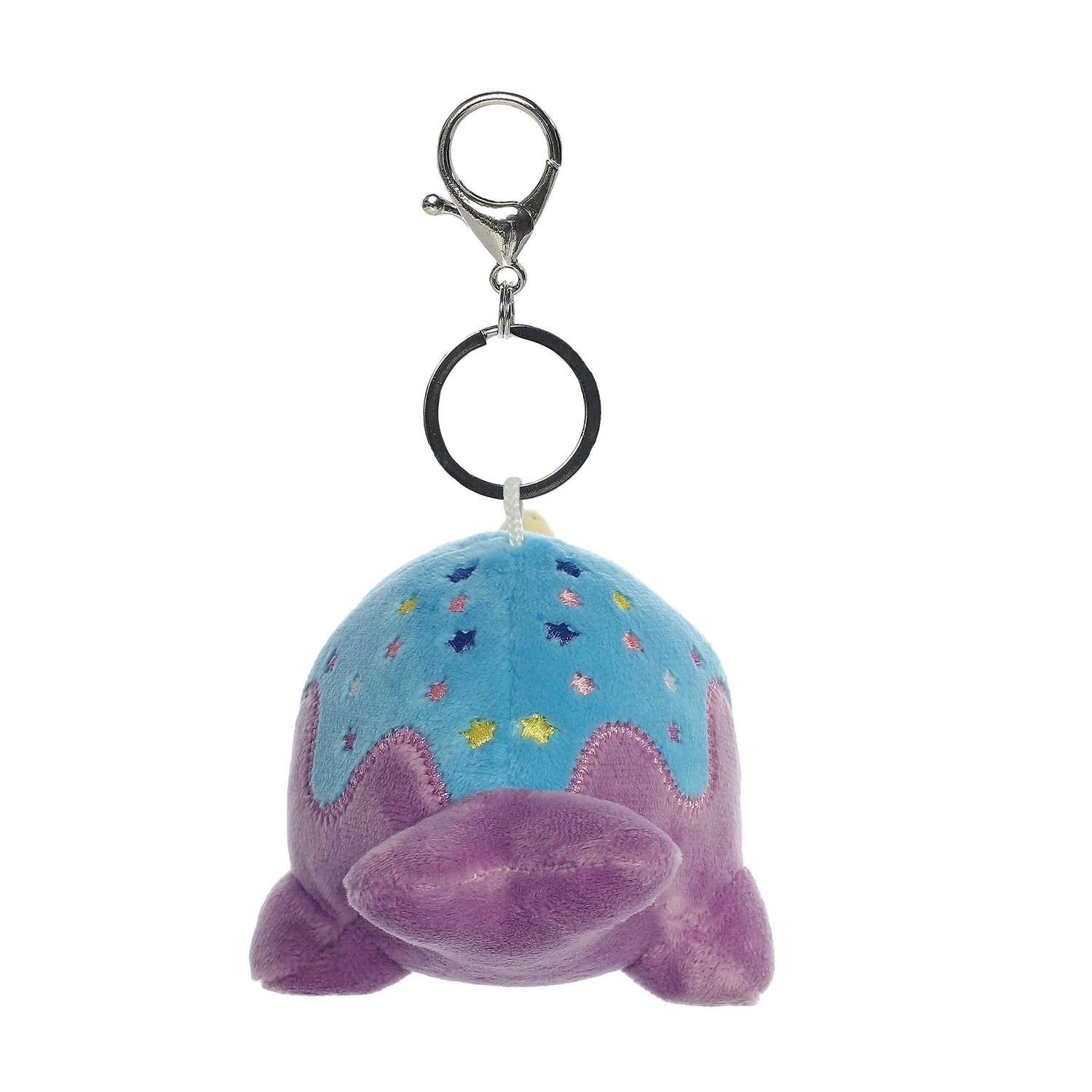 Tasty Peach Blue Moon Nomwhal Clip On Plush Toy, 4 in