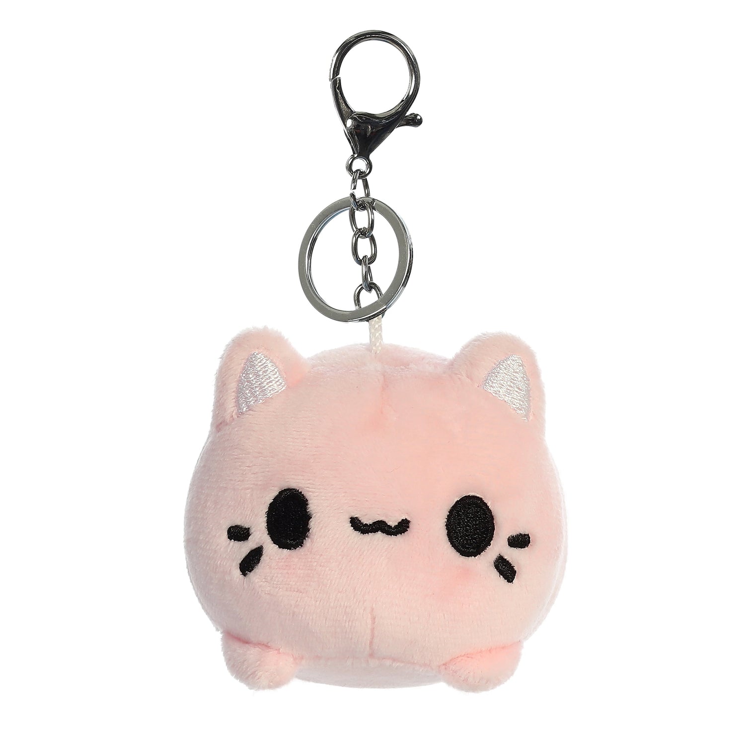 Tasty Peach Strawberry Meowchi Clip On Plush Toy, 3.5 in
