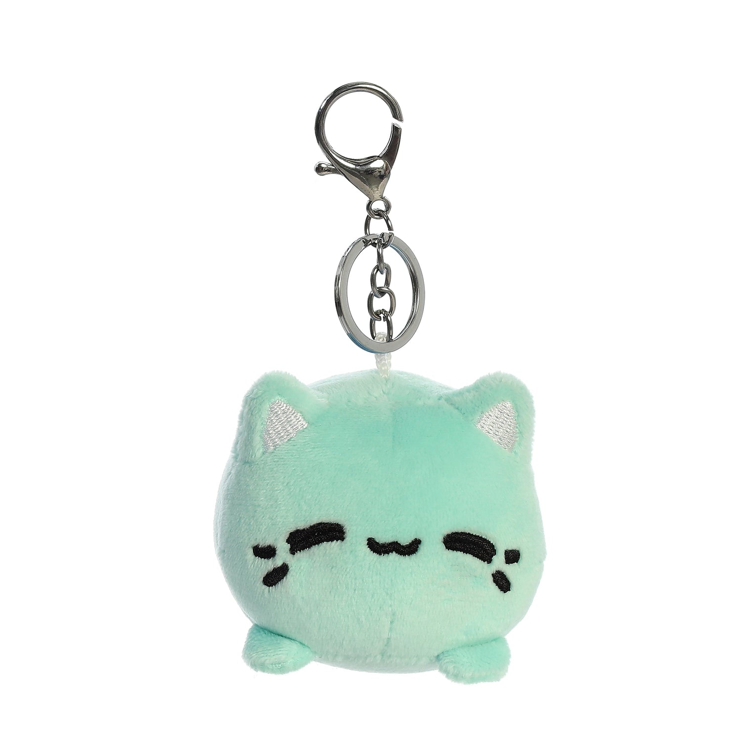 Tasty Peach Mint Meowchi Clip On Plush Toy, 3.5 in