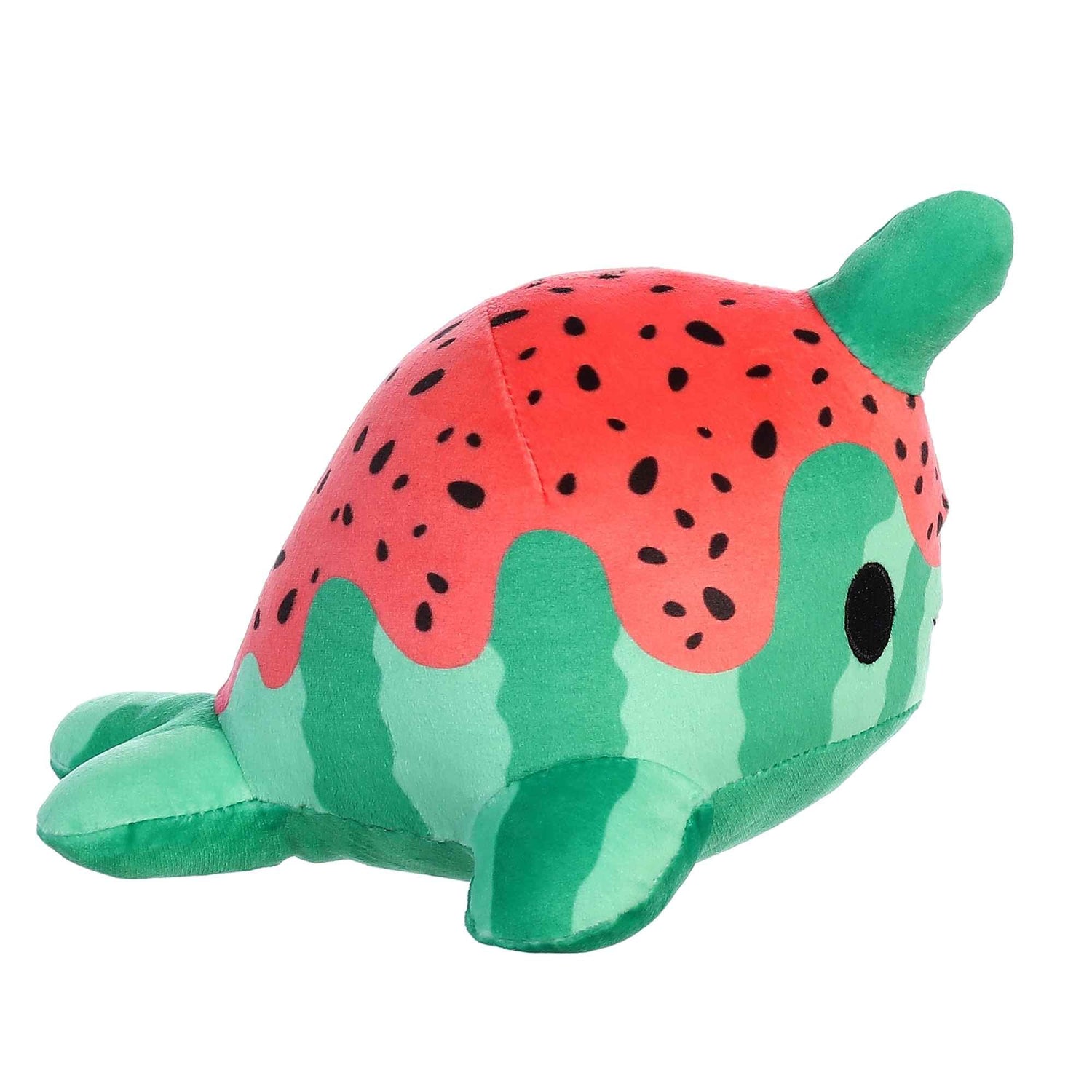 Tasty Peach Watermelon Nomwhal Plush Toy, 7 in