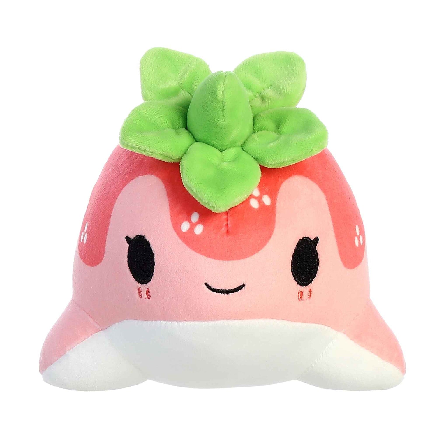 Tasty Peach Strawberry Nomwhal Plush Toy, 7 in