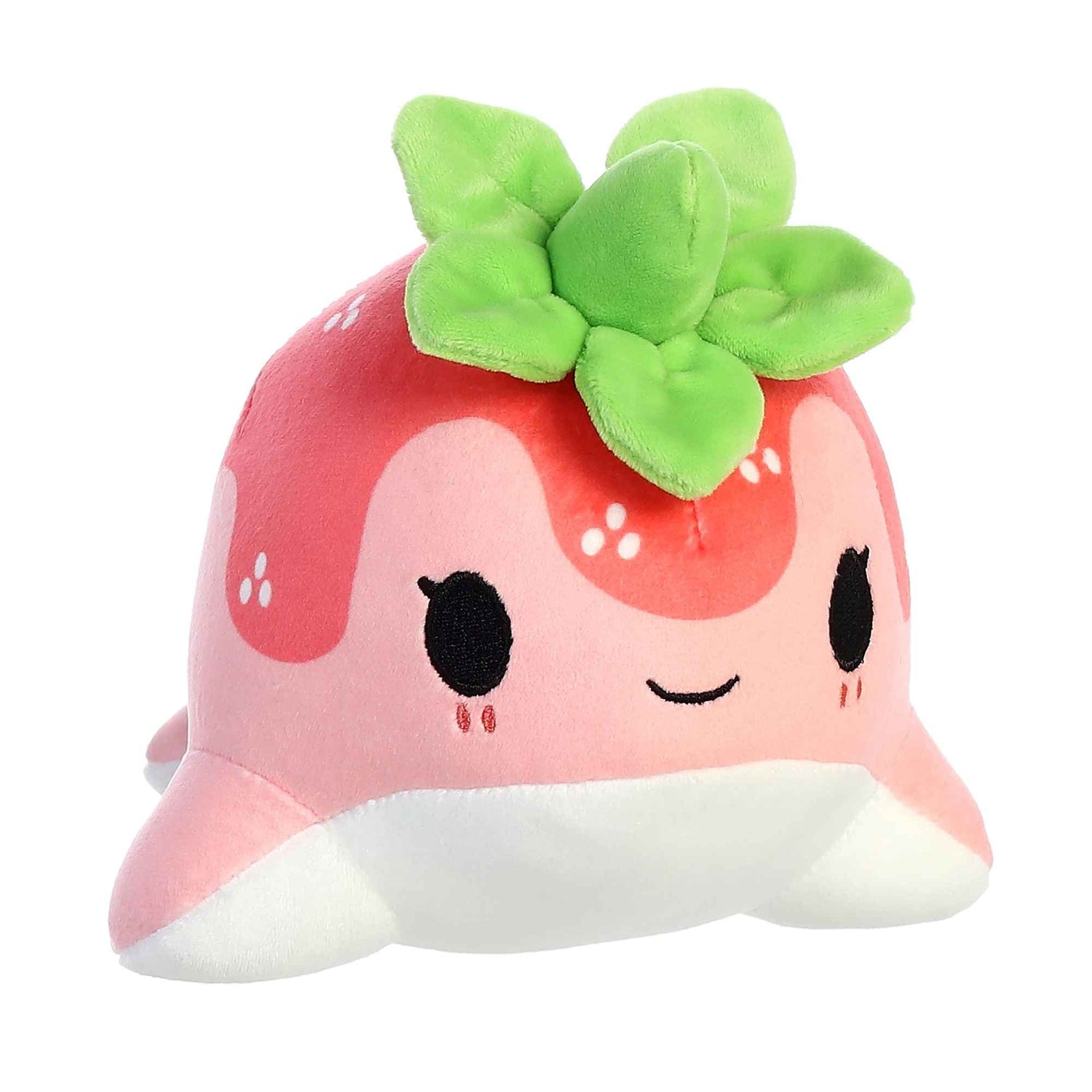 Tasty Peach Strawberry Nomwhal Plush Toy, 7 in