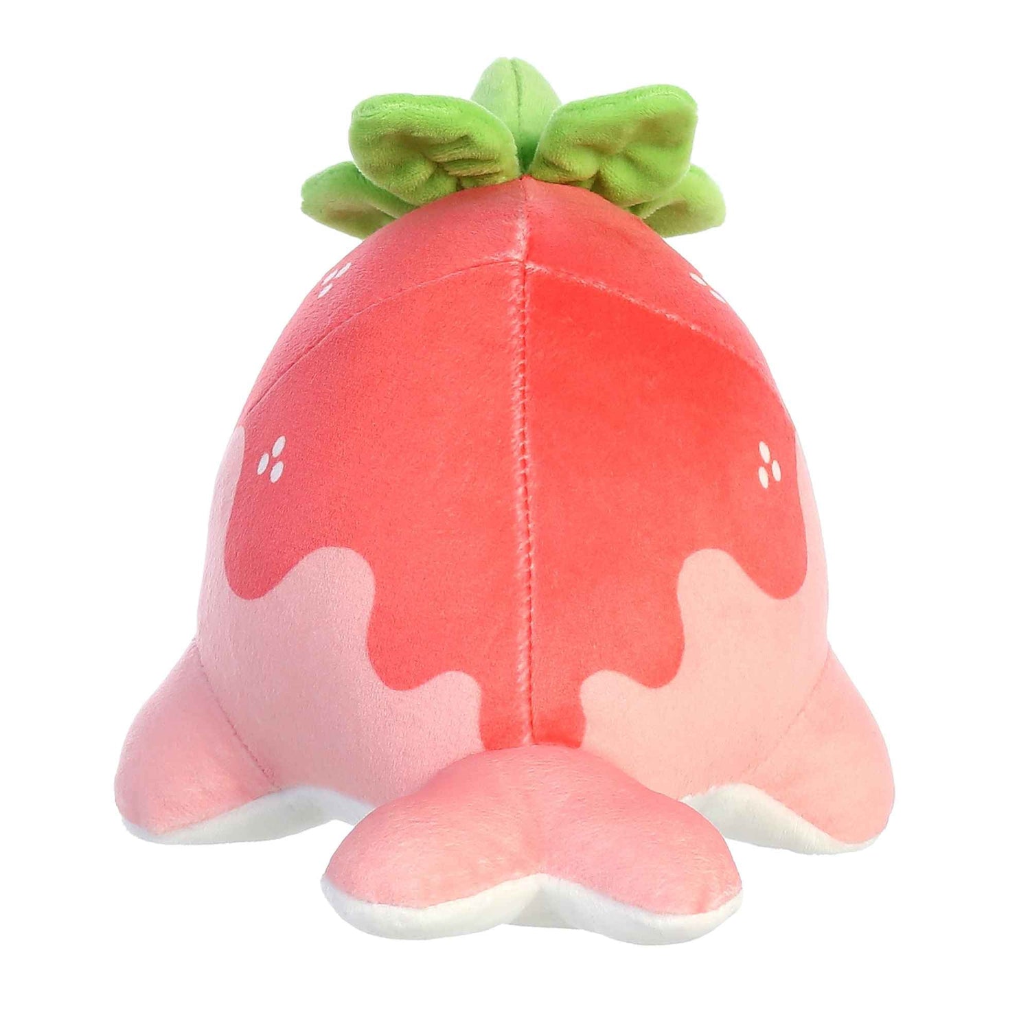 Tasty Peach Strawberry Nomwhal Plush Toy, 7 in