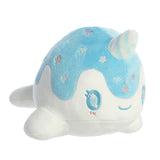 Tasty Peach Blue Raspberry Nomwhal Plush Toy, 7 in