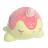Tasty Peach Bubble Gum Nomwhal Plush Toy, 7 in