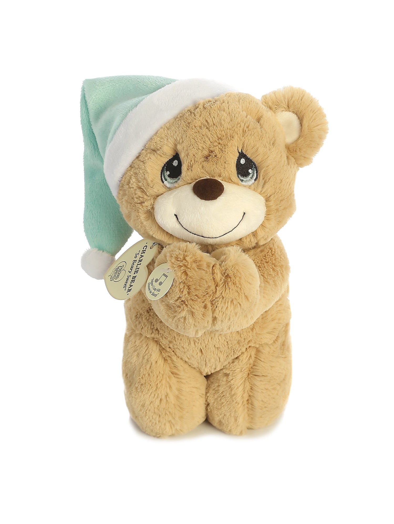Precious Moments Charlie Prayer Bear Plush Toy, 10 in