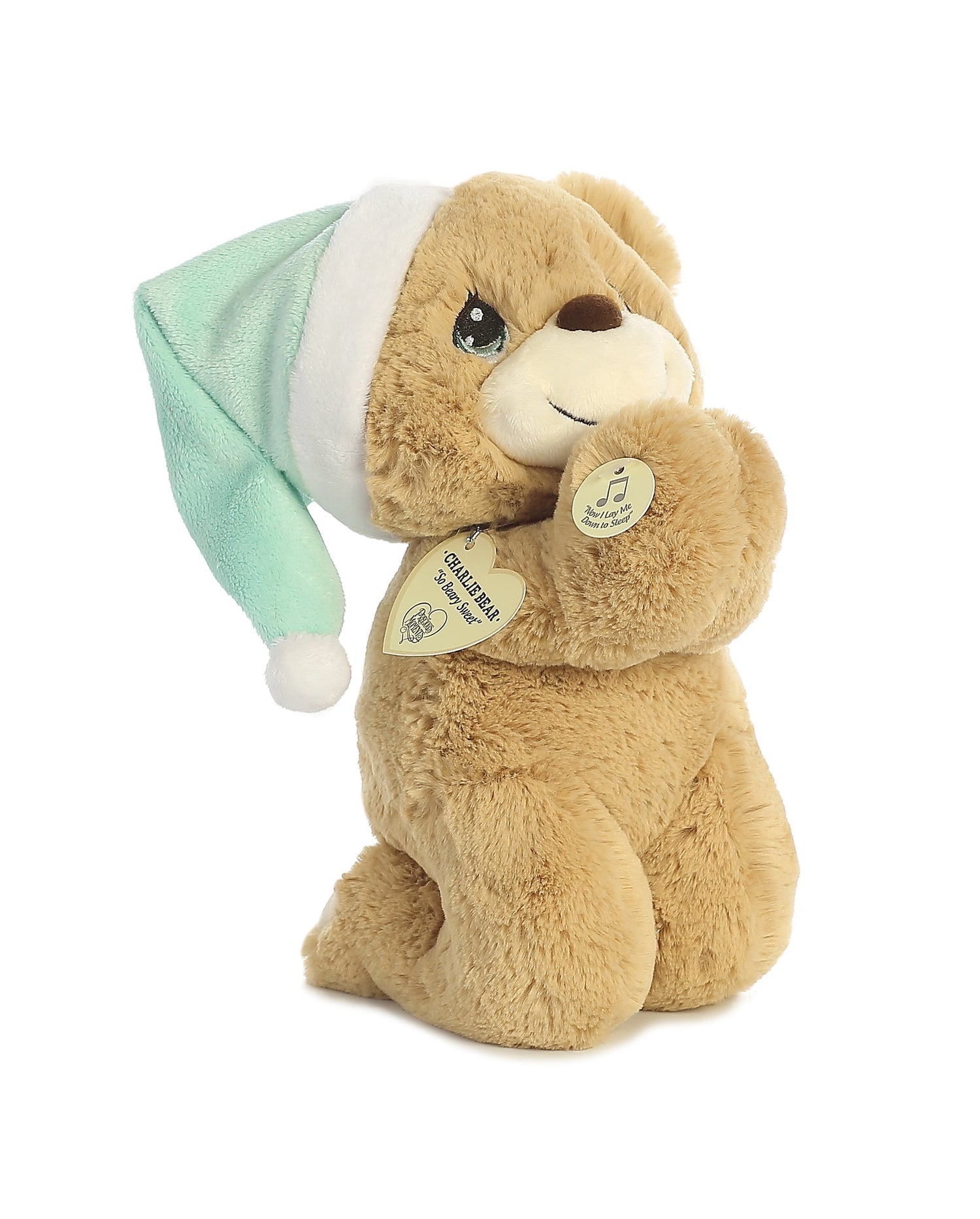 Precious Moments Charlie Prayer Bear Plush Toy, 10 in