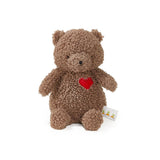 Toby Love – Soft Stuffed Bear with Heart Patch, 11 Inches