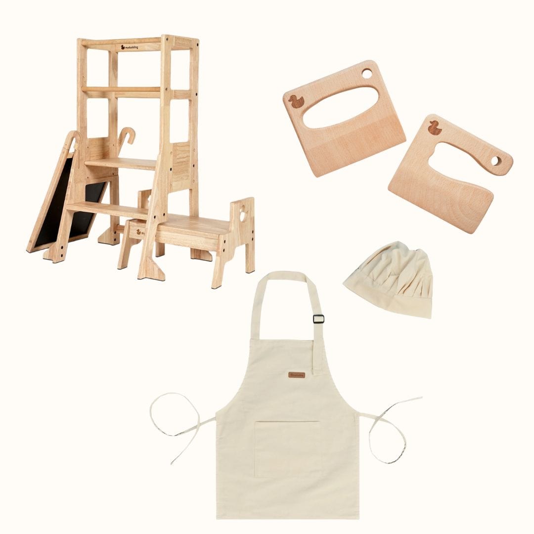 The Full Mini Chef: My Duckling Solid Wood Adjustable Learning Tower