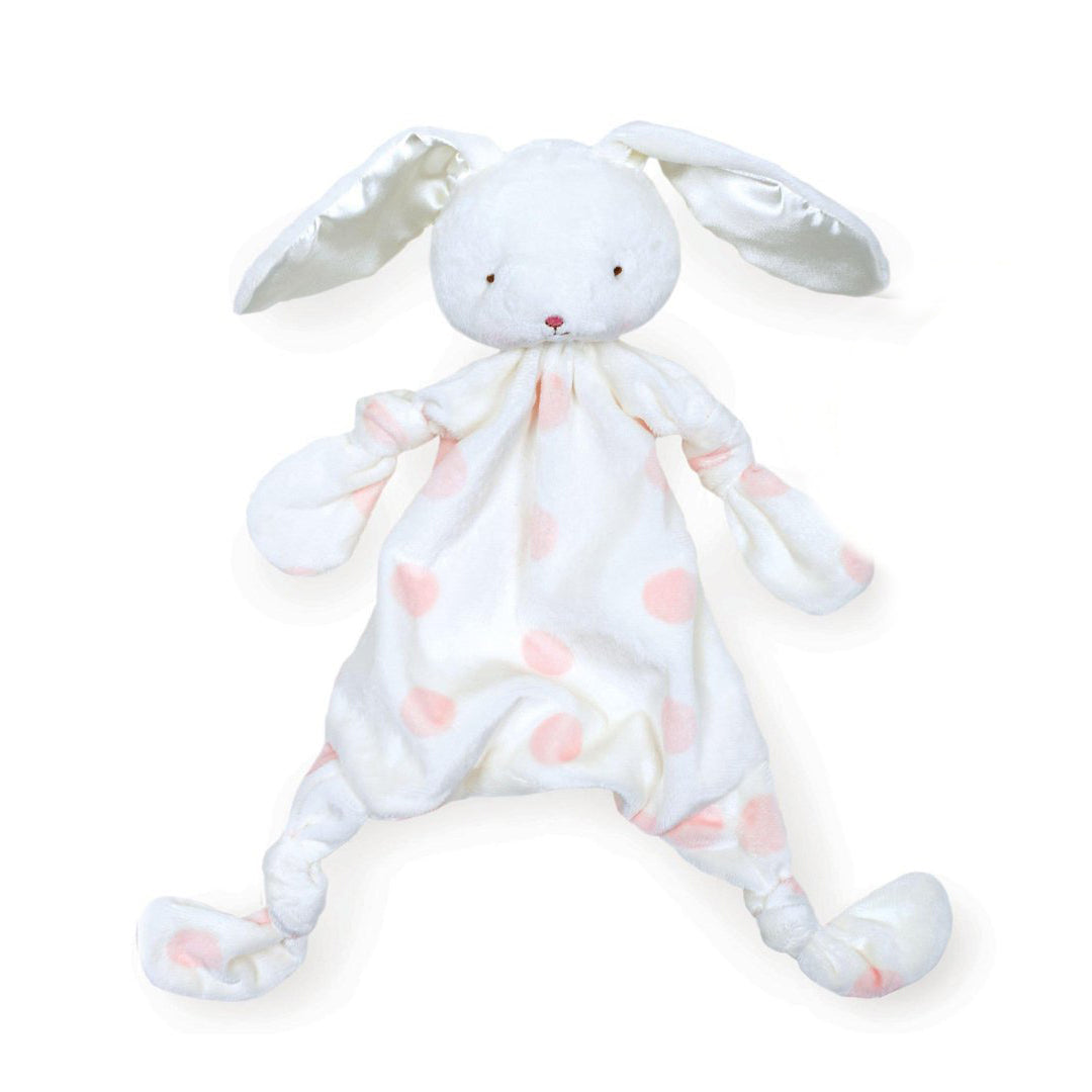 Knotty Bunny Plush Lovey – Pink Polka Dot, 16 in