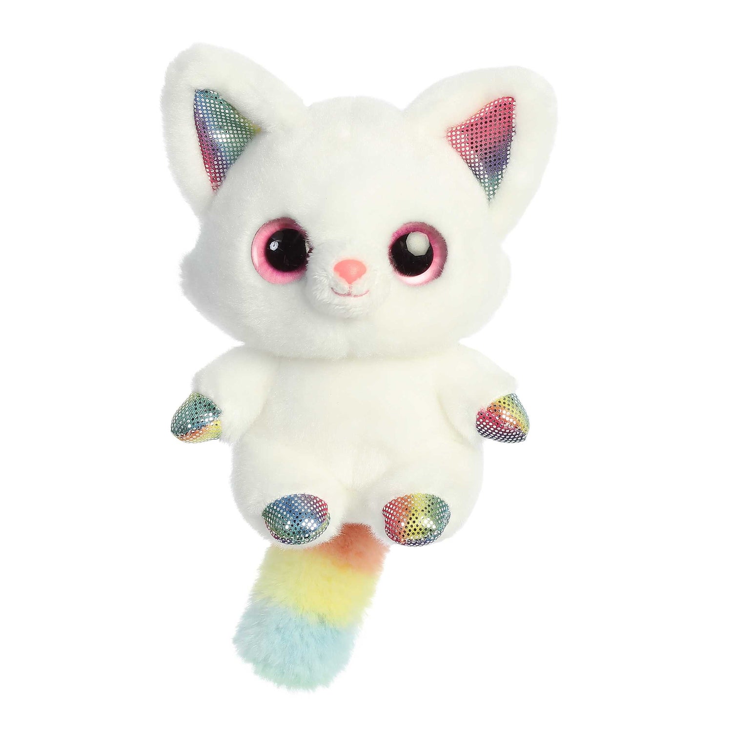 Yoohoo Rainbow Pammee Plush Toy Stuffed Animal, 5 in
