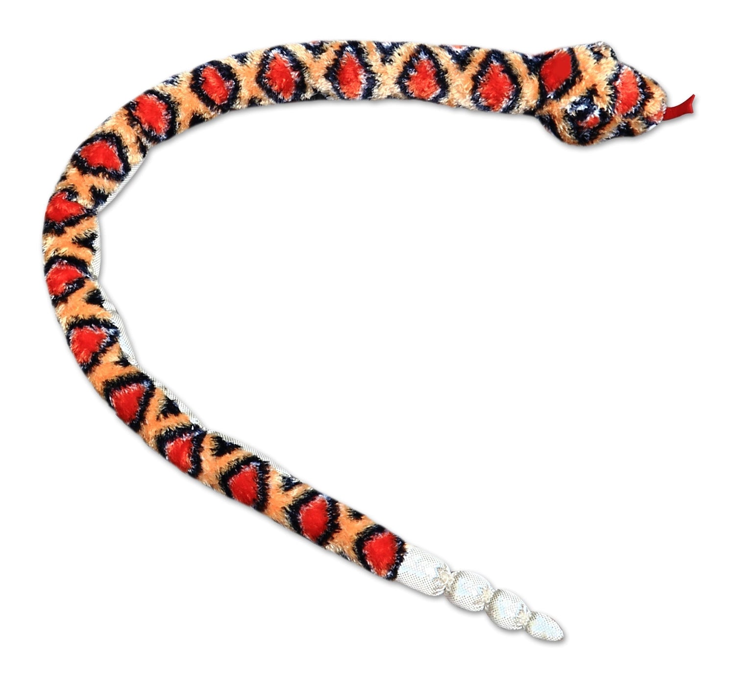 Snake Diamond Back Rattle Snake Plush Toy, 50 in