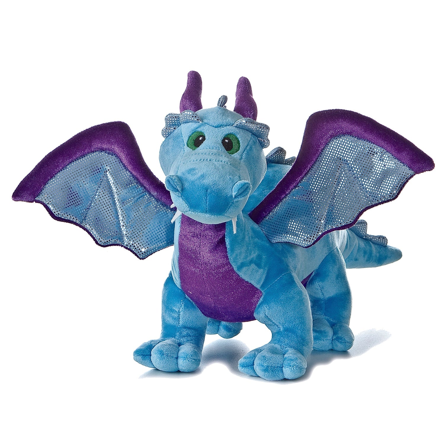 Dinos & Dragons Blue Dragon Plush Toy Stuffed Animal, 18 in