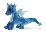 Sparkle Tales Indigo Dragon Plush Toy Stuffed Animal, 12 in
