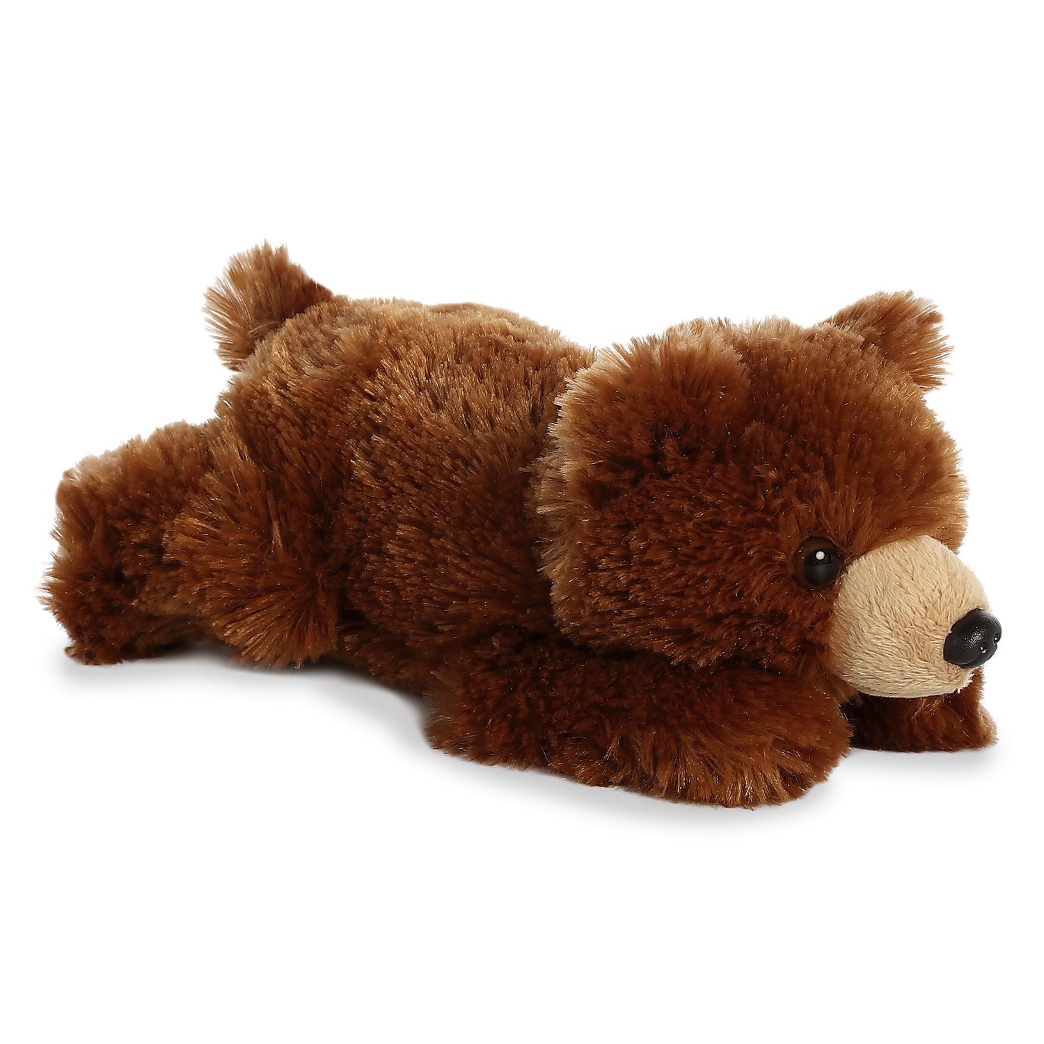 Mini Flopsie Grizzly Bear Plush Toy Stuffed Animal, 8 in