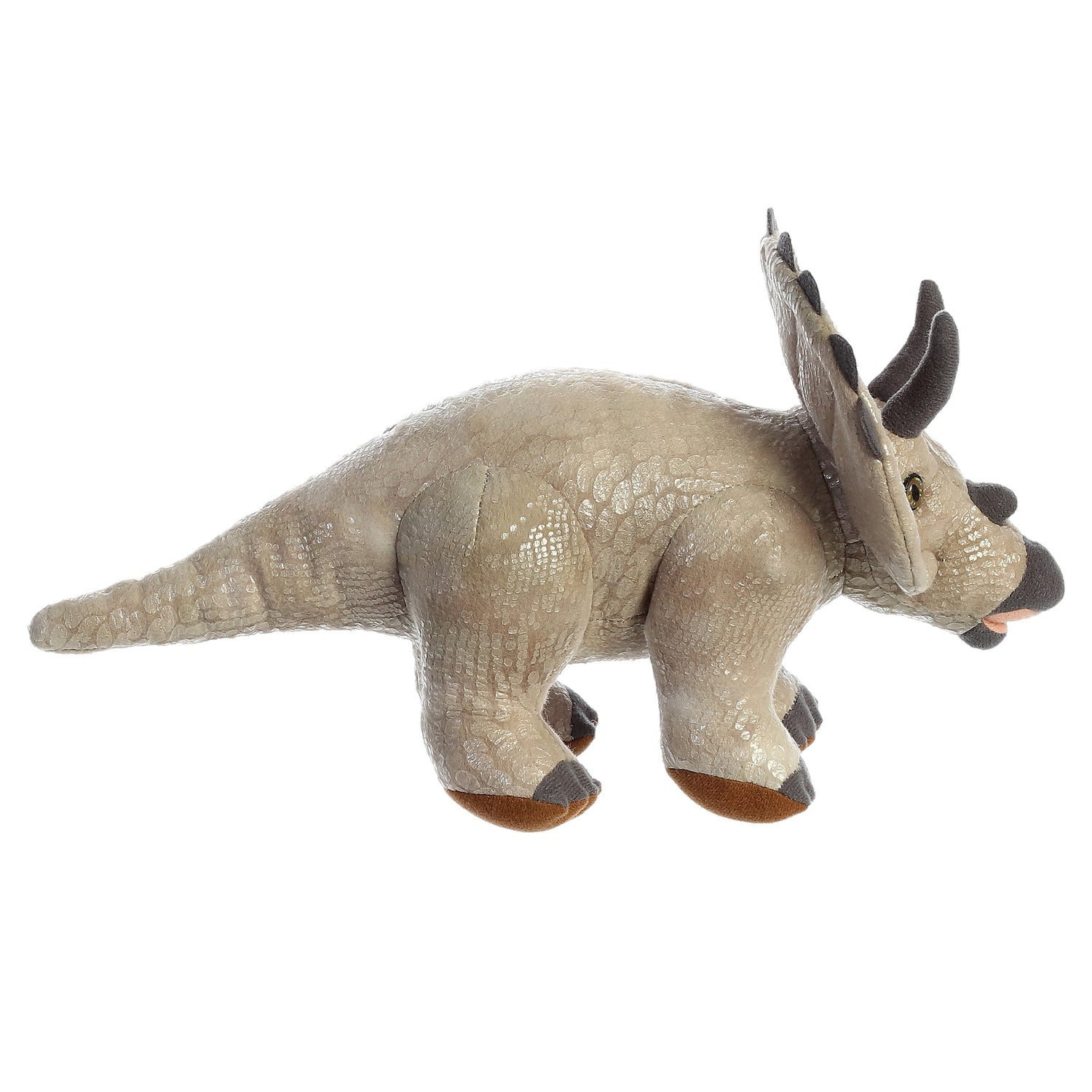 Dinos & Dragons Triceratops Plush Toy Stuffed Animal, 13 in