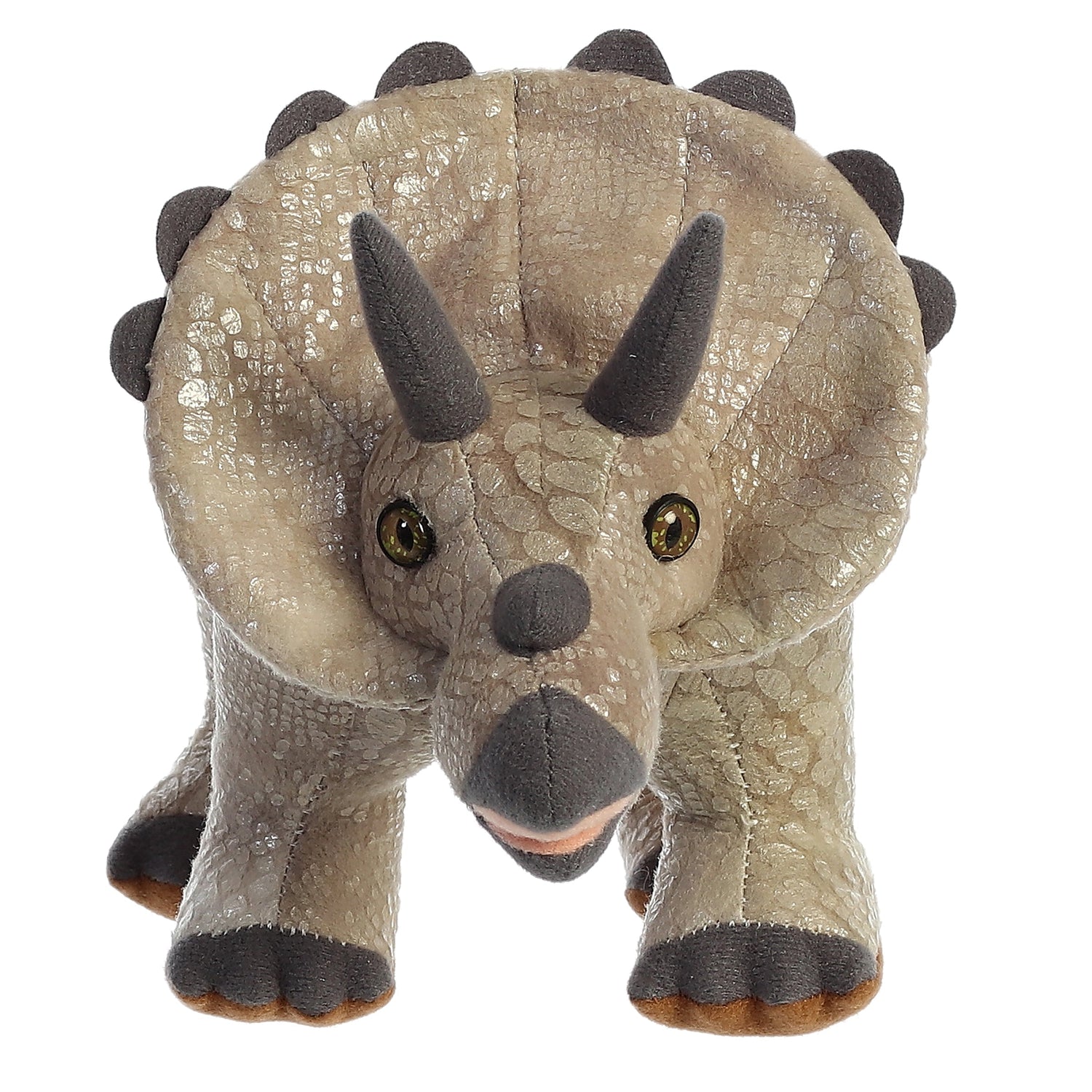 Dinos & Dragons Triceratops Plush Toy Stuffed Animal, 13 in