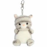 '- Palm Pals - 4" Silver Kitty Clip-On
