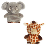 '- Eco Nation - Reversible Eco Pairs - 6.5" Elephant and Giraffe
