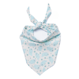Dog Bandana – Blue Ghost Print, 100% Cotton, Tie-On, Double-Sided