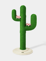 Cactus Cat Tree – Jute Scratching Posts, 41.3 in (Green/Beige)