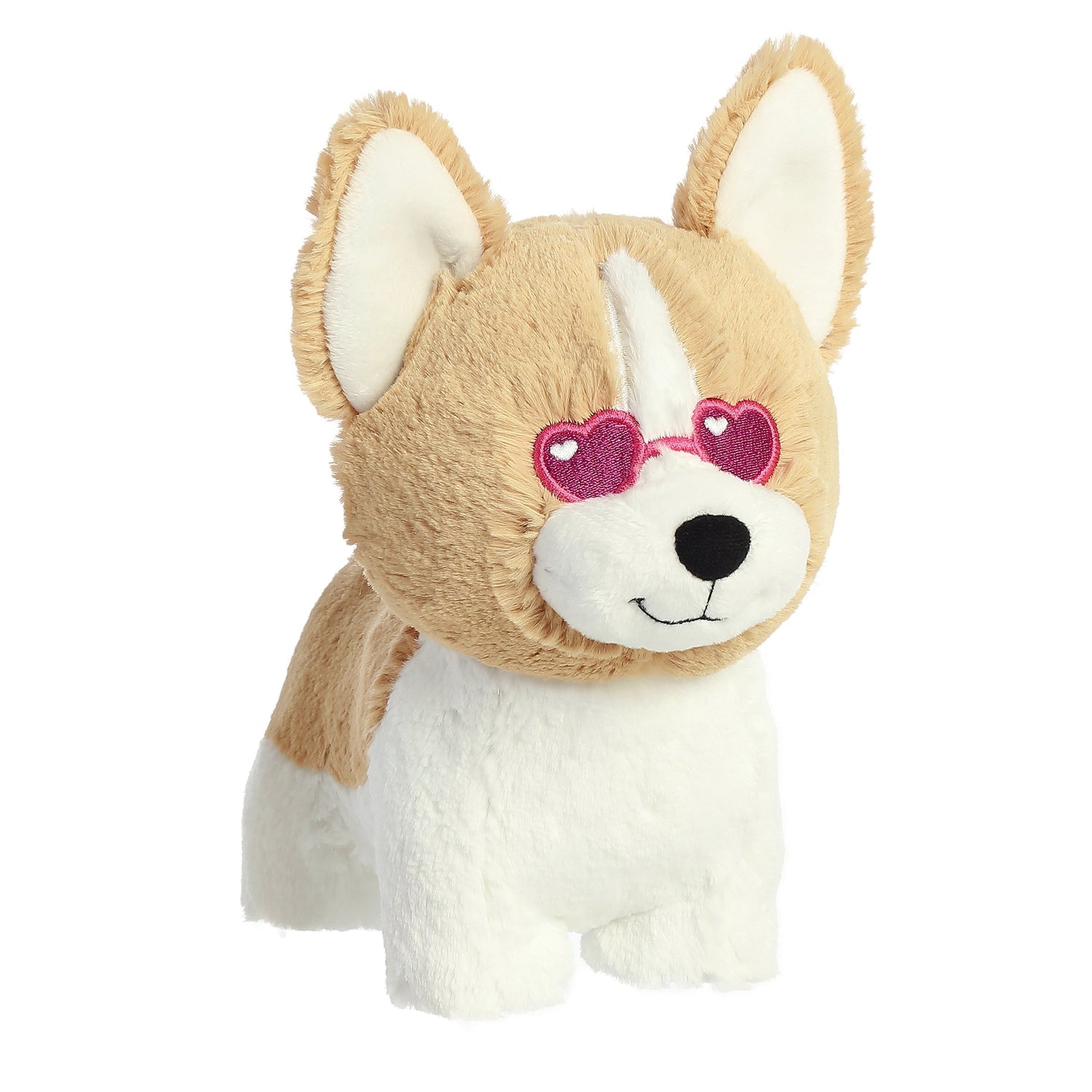 Valentine Luvs Ya Corgi Plush Toy Stuffed Animal, 9 in