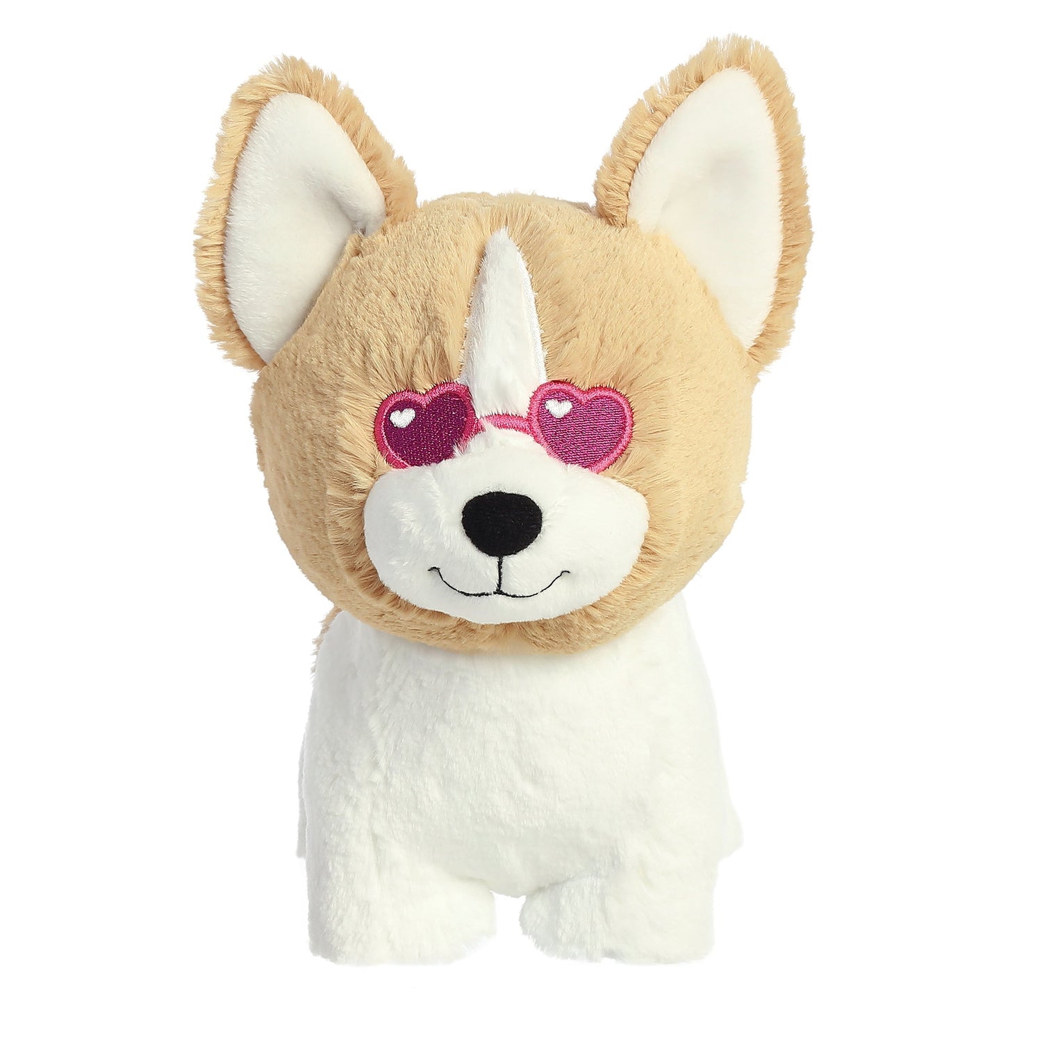 Valentine Luvs Ya Corgi Plush Toy Stuffed Animal, 9 in