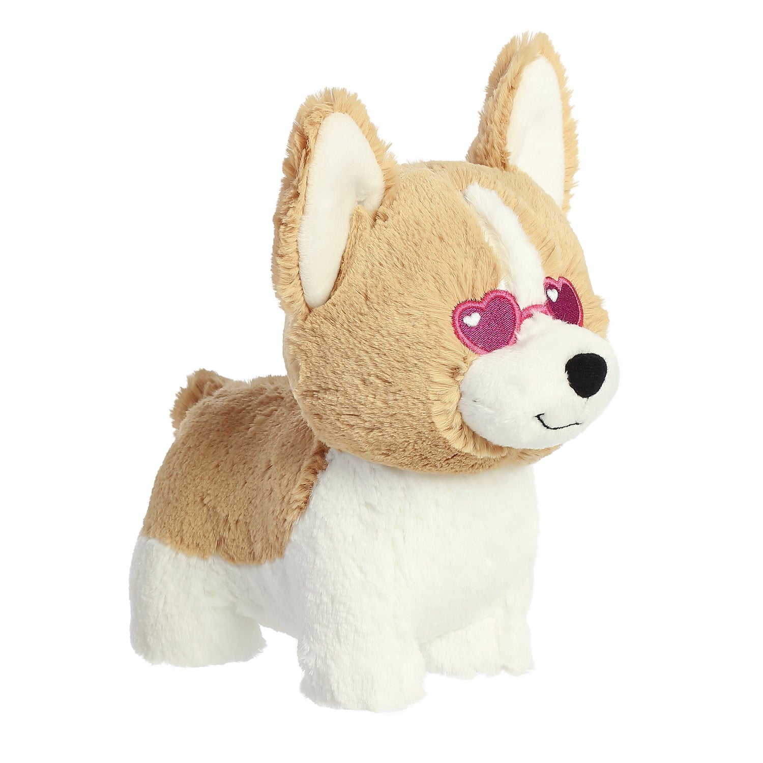 Valentine Luvs Ya Corgi Plush Toy Stuffed Animal, 9 in