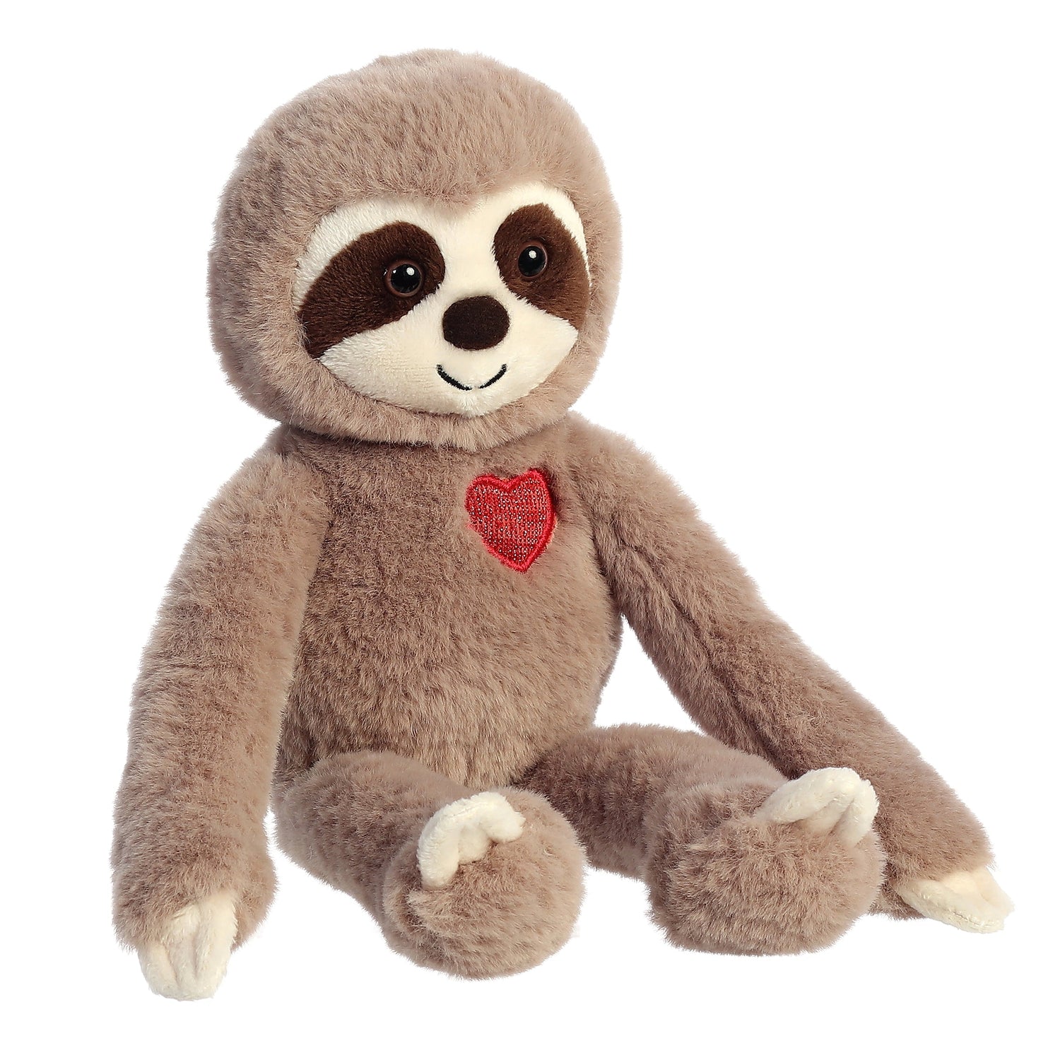 Valentine Sweety Sloth Brown Plush Toy, 12 in