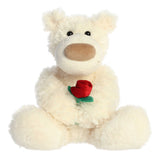 '- Valentine - 12" Honey Bear With Rose