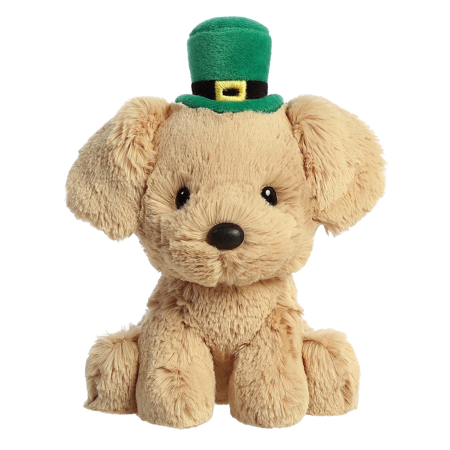 St. Patrick's Day Golden Lab Plush Toy Stuffed Animal, 6 in