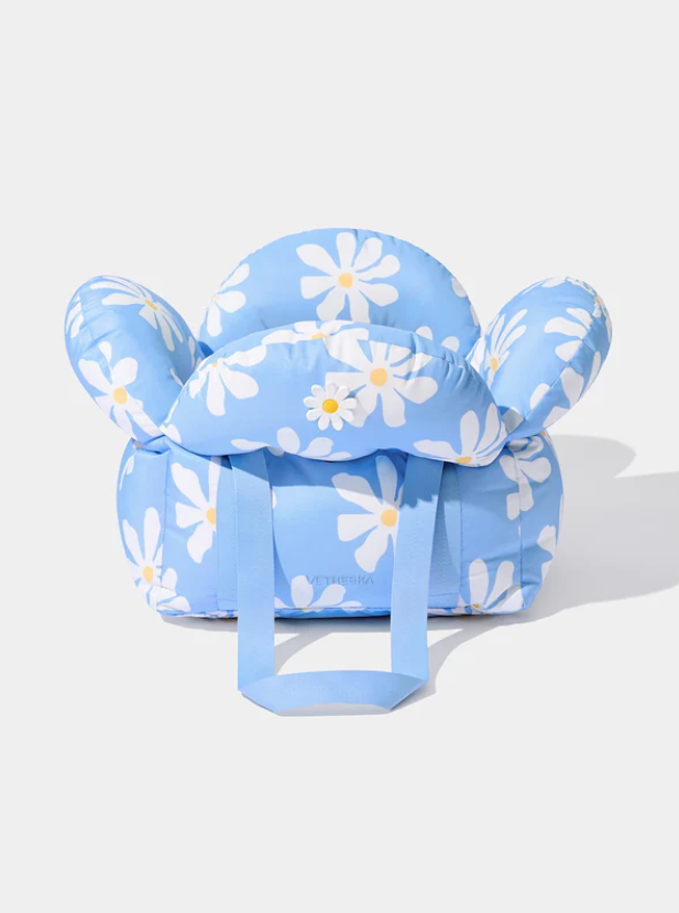 Convertible Pet Car Seat Carrier – Daisy Print, 19.7×19.7×15 in