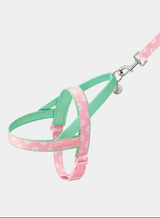 Set van harnas en riem voor huisdieren – Flora Print, lichtgewicht, XS–M 