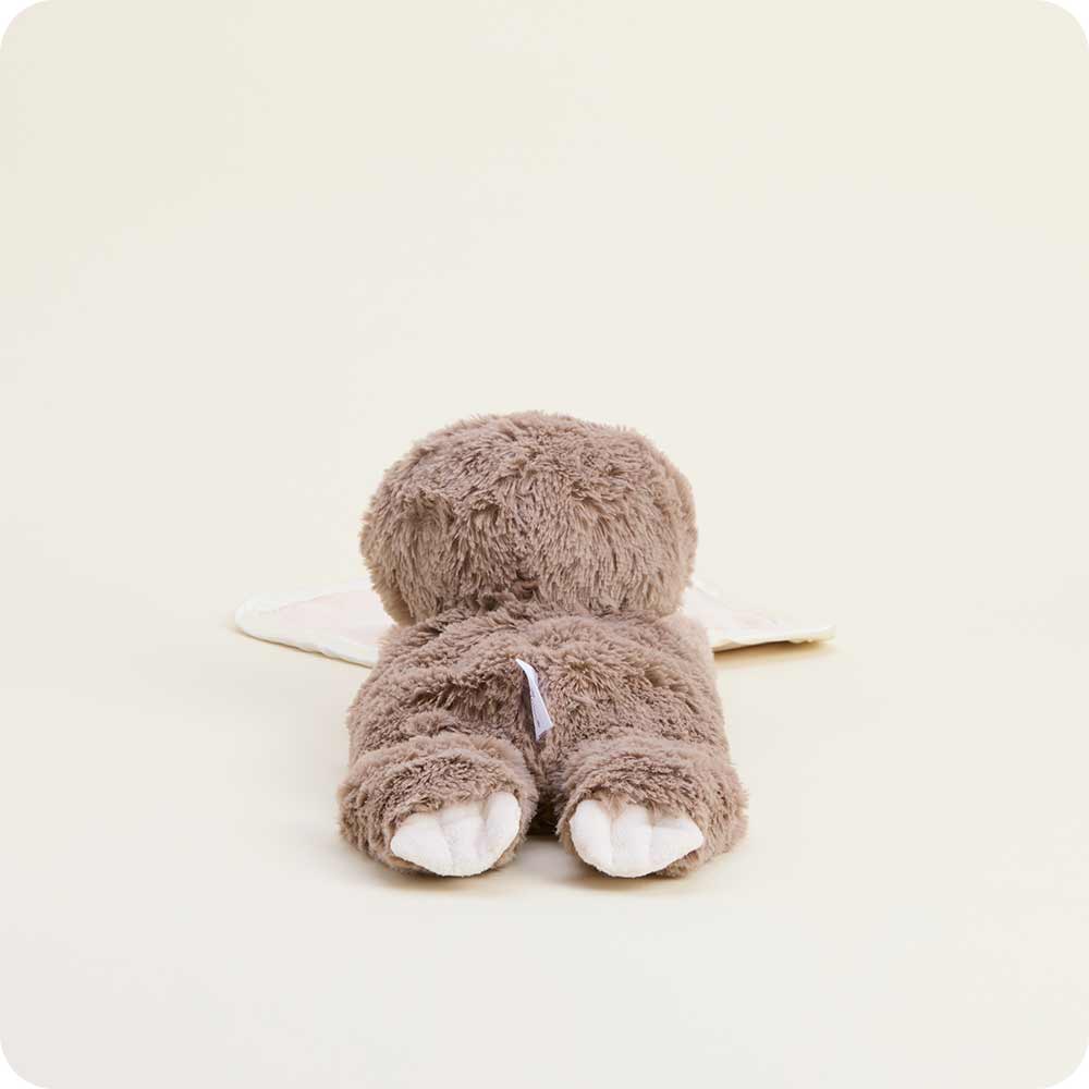 Sloth  Blankie – Heatable Plush with Attached Satin Blanket