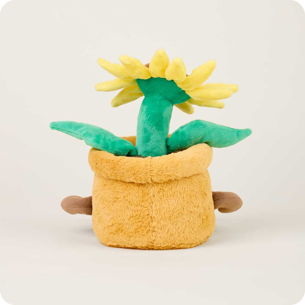 Yellow Flower Pot Heatable Plush
