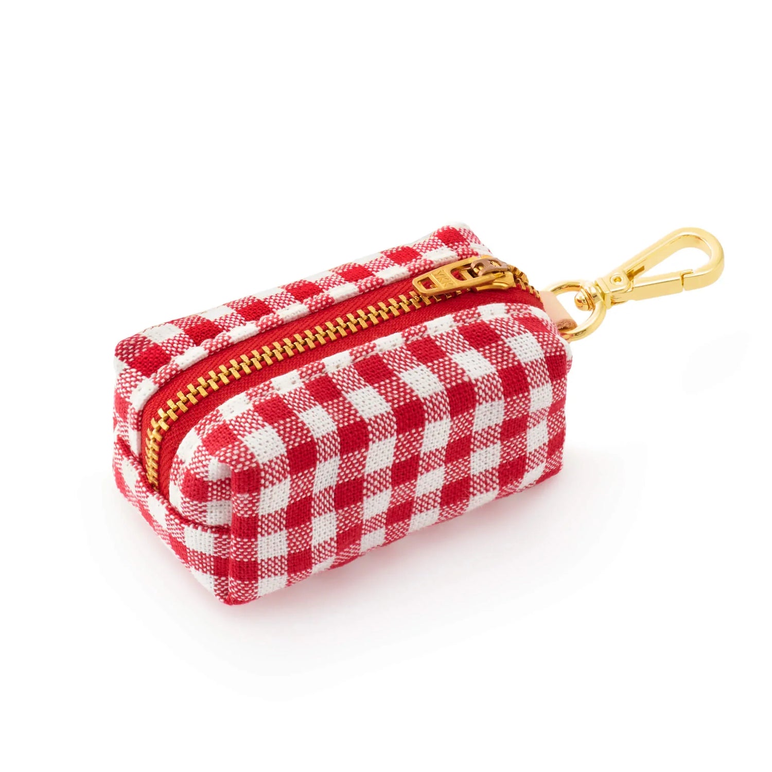 Red Gingham Poop Bag Holder