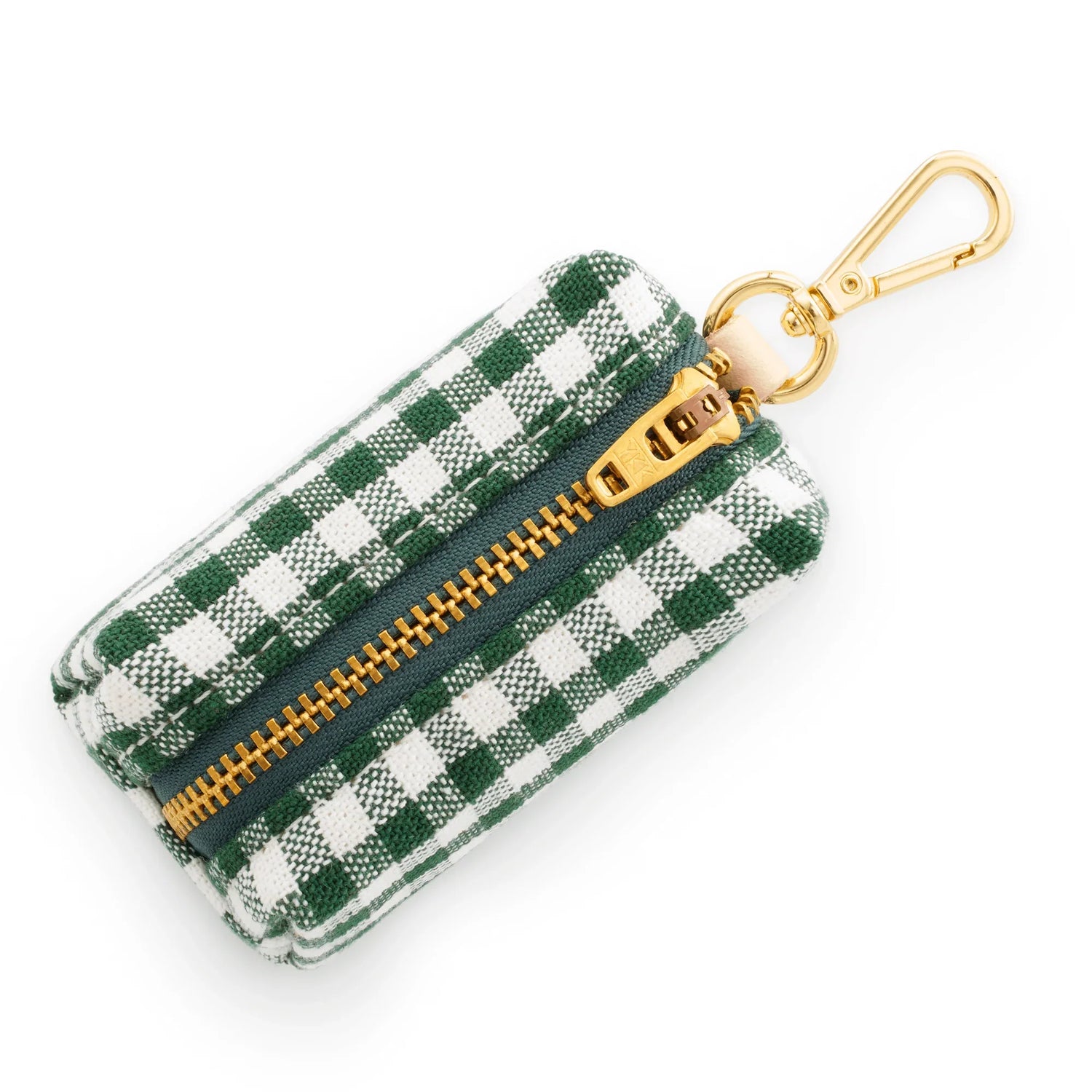 Woven Gingham Poop Bag Holder