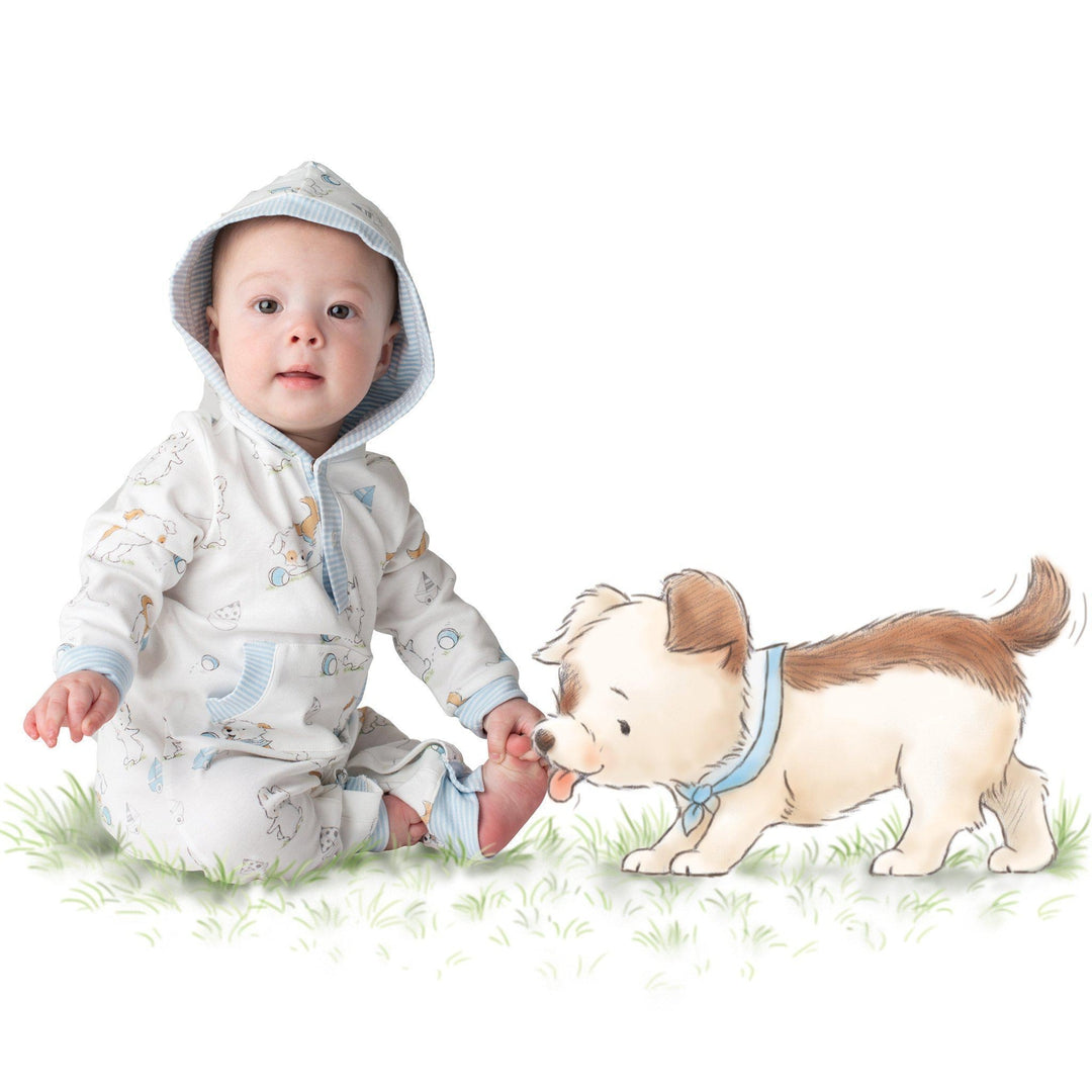 Baby Romper – Bud Bunny & Skipit Pup Cotton Knit