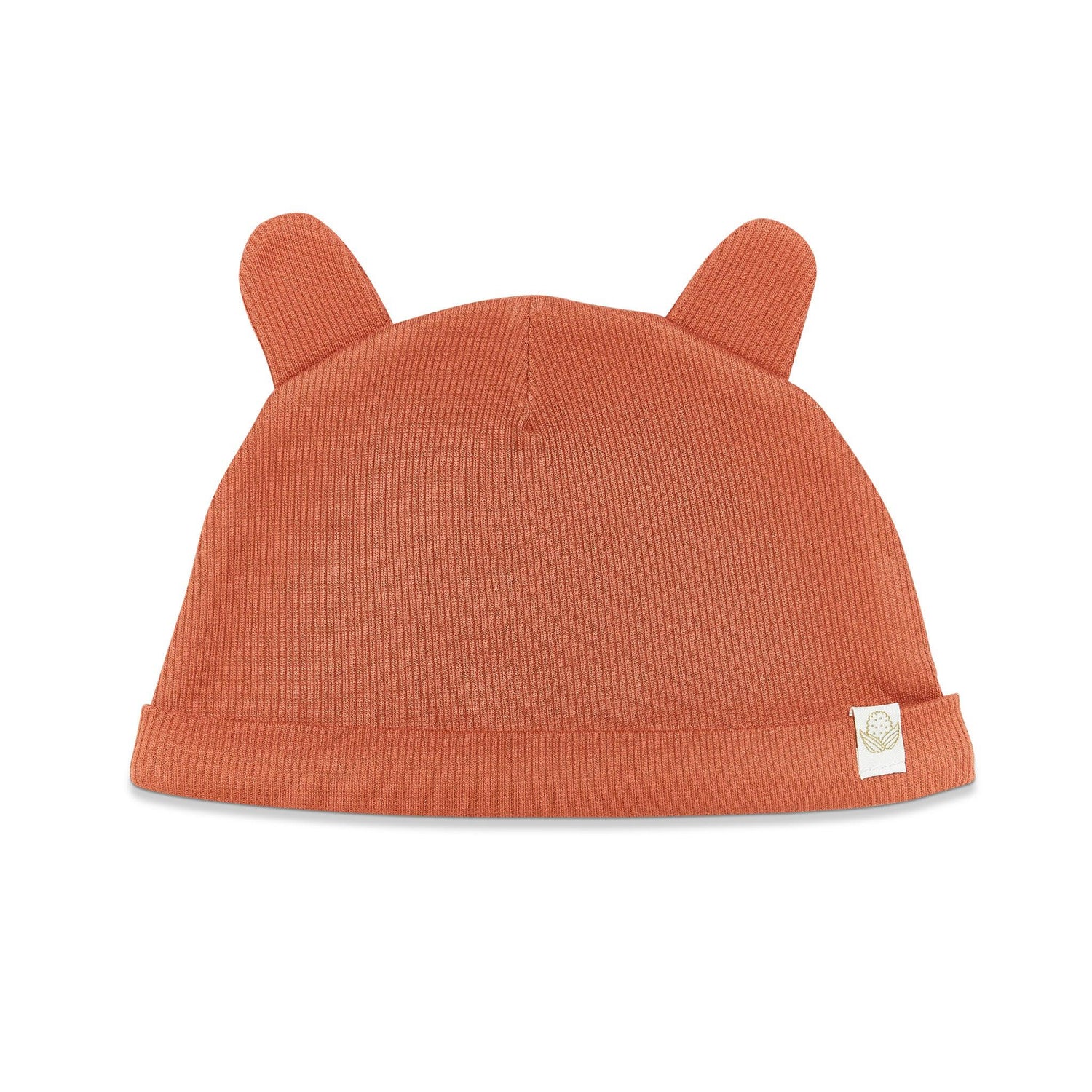 Organic Bunny Ears Cap - Paprika