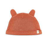 Organic Bunny Ears Cap - Paprika