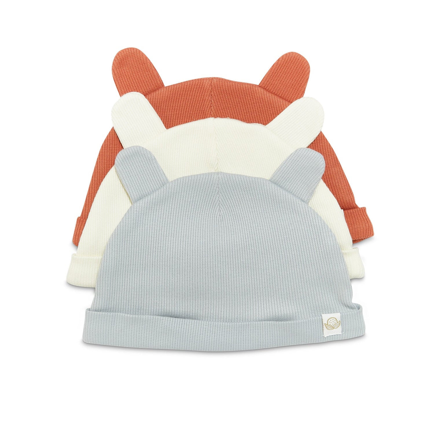 Organic Bunny Ears Cap - Paprika