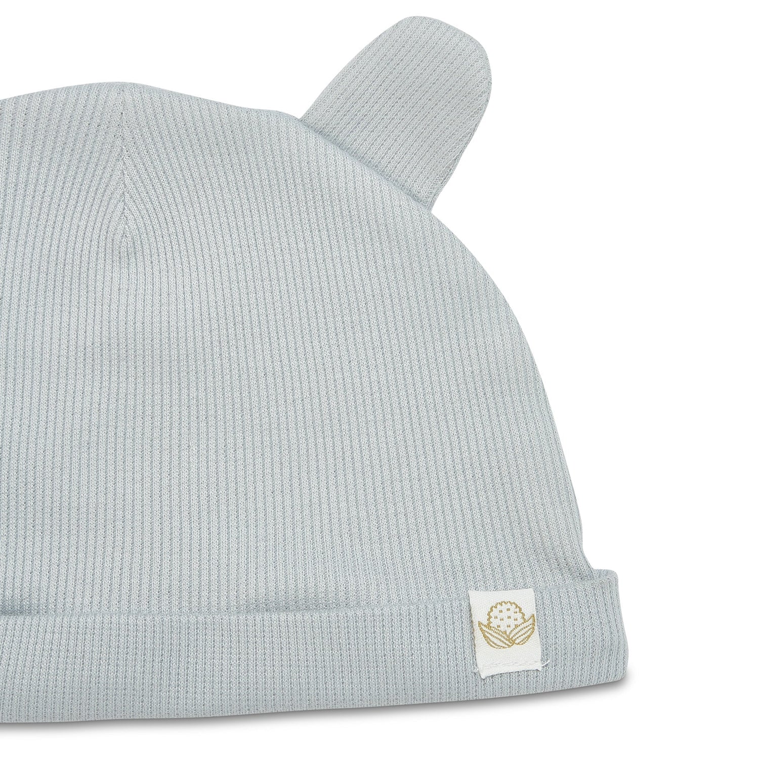 Organic Bunny Ears Cap - Pearl Blue