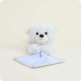 Marshmallow Bear  Blankie – Heatable Plush with Attached Satin Blanket