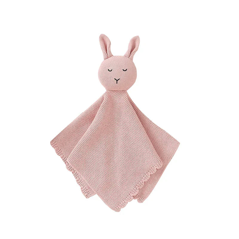 Soft Cotton Gauze Bunny Baby Security Blanket