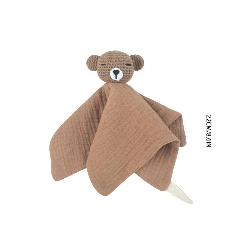 Crochet Bear Baby Security Blanket